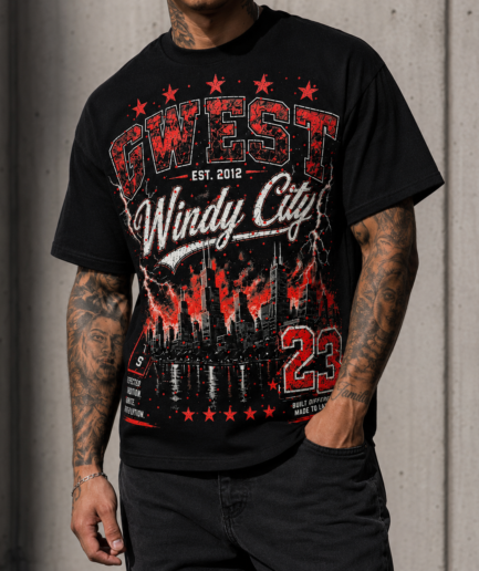 GWEST Windy City Graphic Streetwear Tee